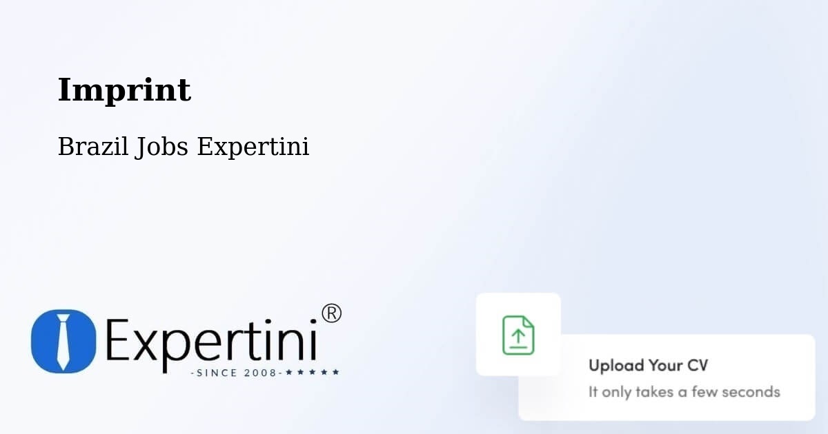 Imprint – Arealva - Brazil Jobs Expertini